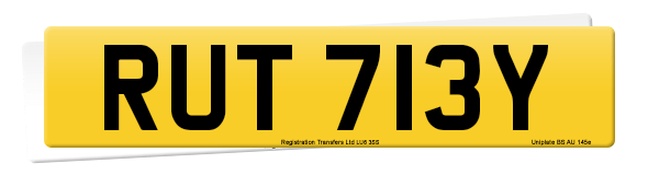 Registration number RUT 713Y
